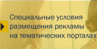 Специальные условия рекламы на тематических сайтах
